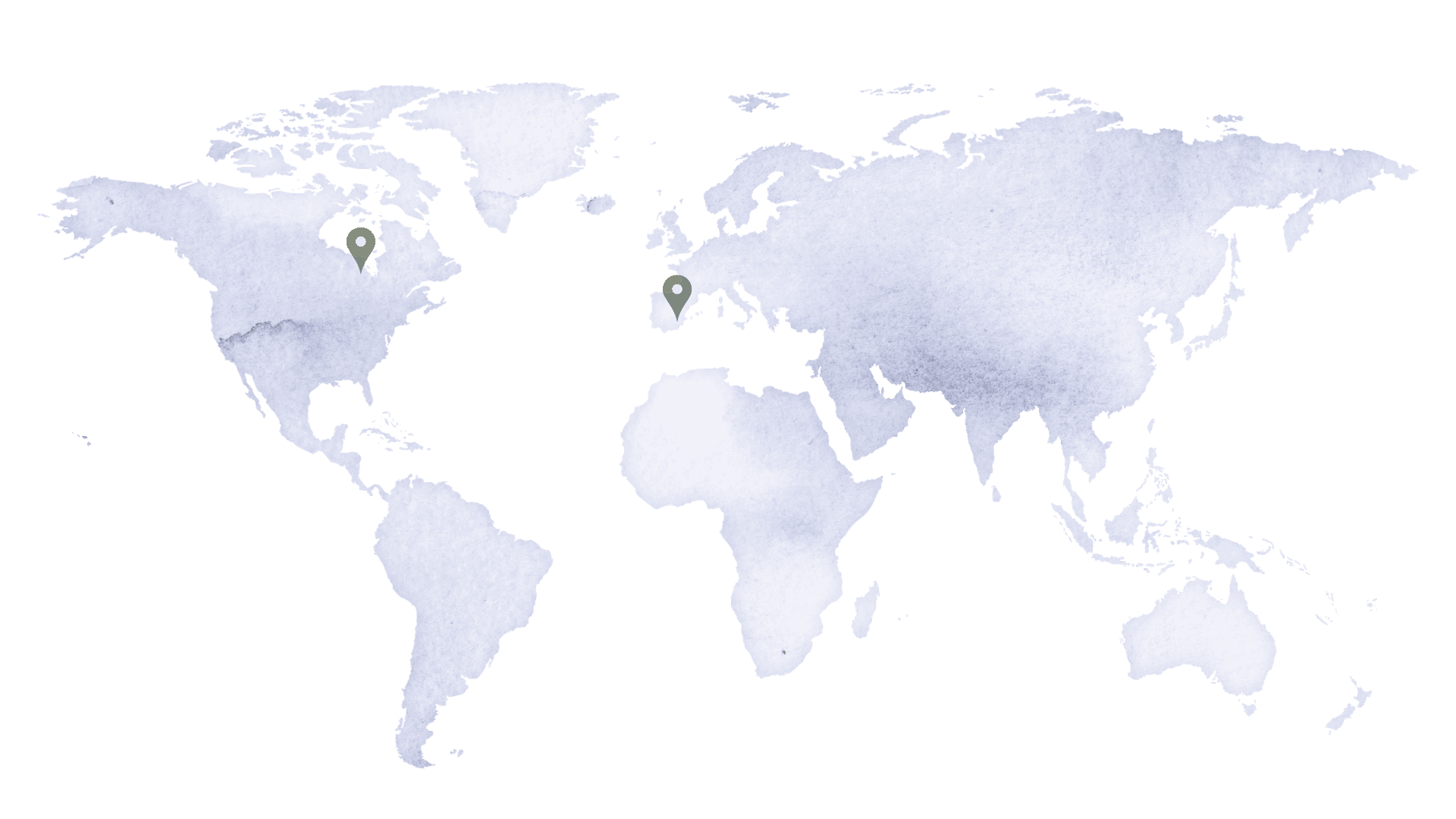 Miwa Events global presence map.